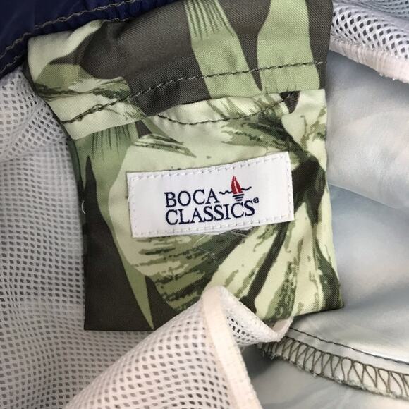 Boca Classics Men’s Swim Shorts Size 36 Tropical Motif - Picture 4 of 5